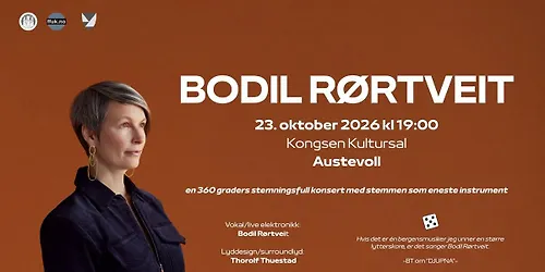 Stemningsfull konsert med Bodil Rørtveit - Kongsen Kultursal Austevoll