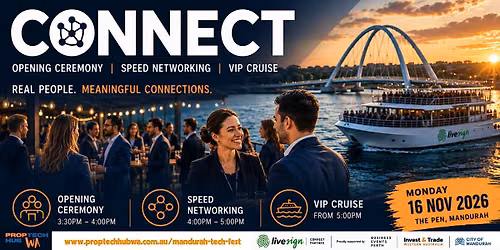 Mandurah Tech Fest | CONNECT \u2013 Opening Ceremony, Speed Networking & Cruise