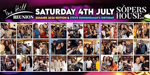 The Hill Reunion - Back Again @ Sopers House - Saturday 4th July 2026.