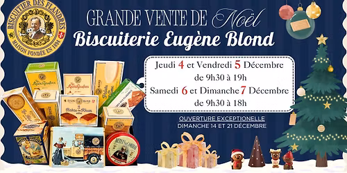 Grande Vente de No\u00ebl 2025 - Biscuiterie Eug\u00e8ne Blond