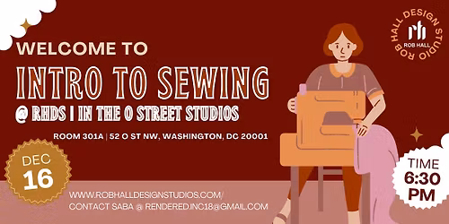 Intro to Sewing: Learn to Sew in 90 Minutes \u2013 N.W. Washington, DC