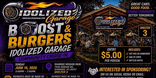 \ud83d\udd25 IDOLIZED GARAGE COMMUNITY CRUISE-IN \ud83d\udd25