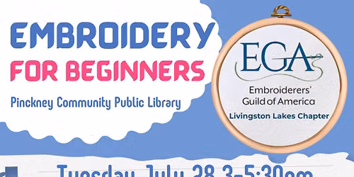 Embroidery for Beginners (ages 9 and older)