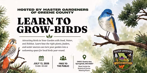 Learn to Grow - Attracting Birds to your Garden