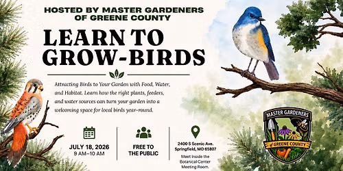 Learn to Grow - Attracting Birds to your Garden