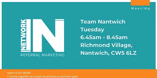NetworkIN Team Nantwich Breakfast Fortnightly Meeting