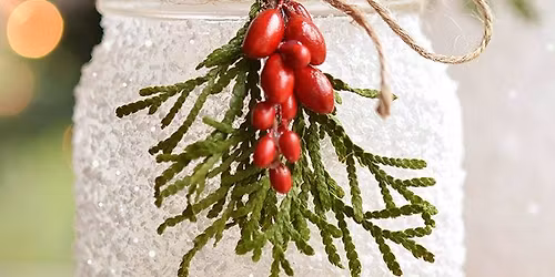 Frosted Mason Jar Luminaries