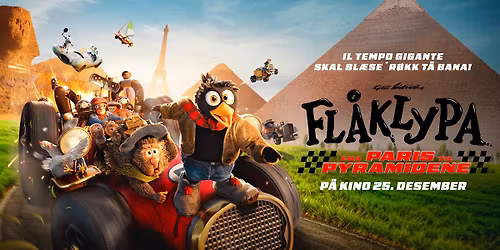 Festforestilling på Flåklypa - Fra Paris til pyramidene | Drøbak kino