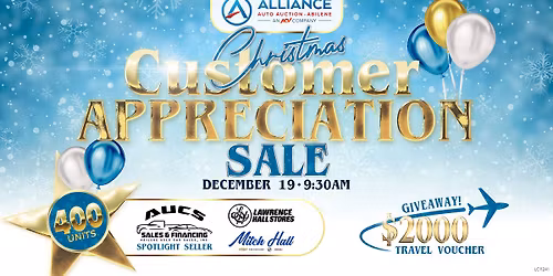 Abilene Christmas Customer Appreciation Sale
