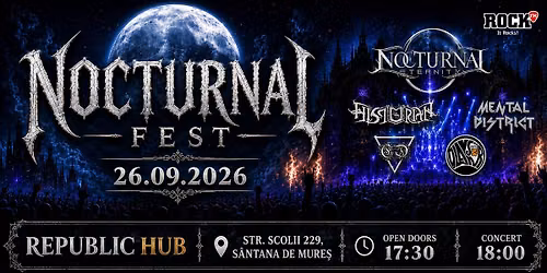 NOCTURNAL FEST 2026 \u2013 Edi\u021bia a II-a