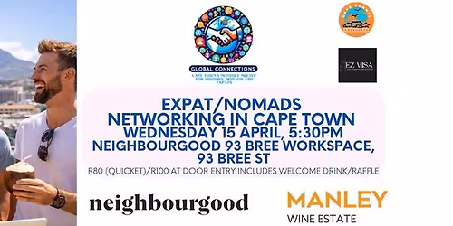 Expat\/Nomads Social Networking in Cape Town - Wednesday 15 April @ Neighbourgood 93 Bree Street
