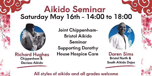 Chippenham-Bristol aikido seminar supporting Dorothy House Hospice Care