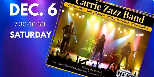 Carrie Zazz Band Returns to The Beacon Elks Club!