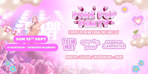 The Pink Pop Party Is Coming To Stockholm!