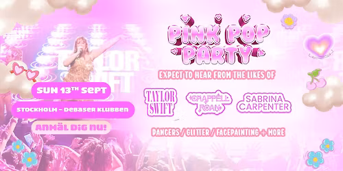 The Pink Pop Party Is Coming To Stockholm!