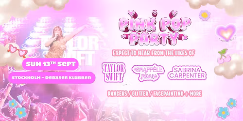 The Pink Pop Party Is Coming To Stockholm!