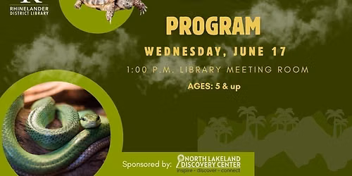 Reptile Program for School-aged kids 