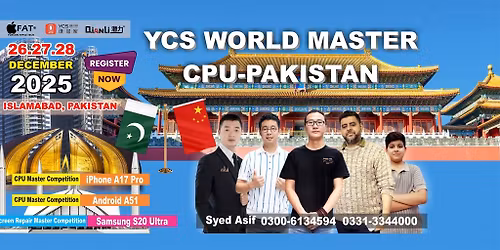 YCS World Masters CPU Competition 2nd Round, Islamabad Pakistan.