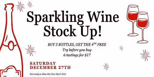 Sparkling Wine Stock Up!