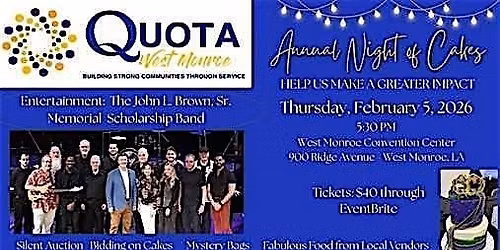 Quota West Monroe Night of Cakes