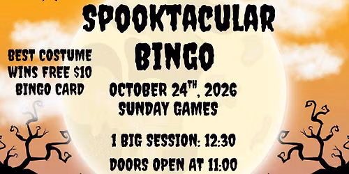 SPOOKTACULAR BINGO SPECIAL