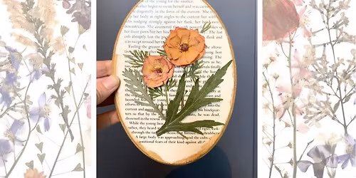 Book Page Floral Art: Mocktails with MIY at Uva Wine Bar