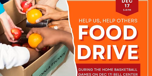 Basic Needs Food Drive at the Doubleheader Fighting Cacti Basketball Home Game