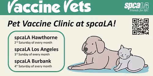 Pet Vaccine Clinic - Burbank