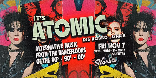 Atomic Retro Dance Party 80s 90s 00s