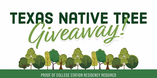 Texas Native Tree Giveaway
