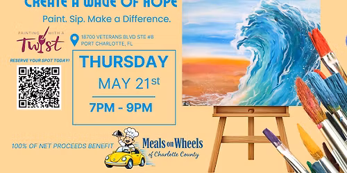 Painting with A Twist "Create a Wave of Hope" Fundraising Event