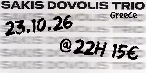 SAKIS DOVOLIS TRIO @ Patches Blues Bar 