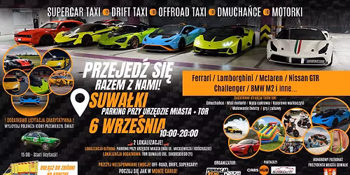 Przejedź się Ferrari Lamborghini McLaren VIPER GTR Hellcat BMW - DRIFT, STREET & OFFROAD - SUWAŁKI