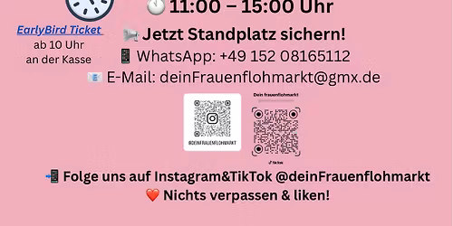 DeinFrauenflohmarkt am 19.4 im Roland Center Bremen jetzt anmelden 