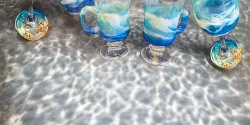 UV Ocean Resin Coffee Cup or  Wine Glass  Workshop