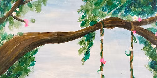 \ud83c\udf38 Spring into Art! - Spring Swing Canvas Paint & Sip Class
