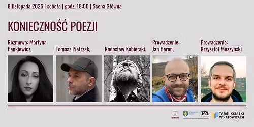Dyskusja "Konieczno\u015b\u0107 poezji" | Targi Ksi\u0105\u017cki w Katowicach