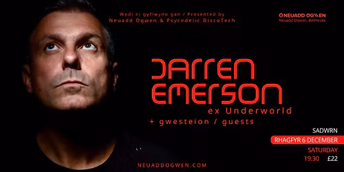 Darren Emerson plays Neuadd Ogwen