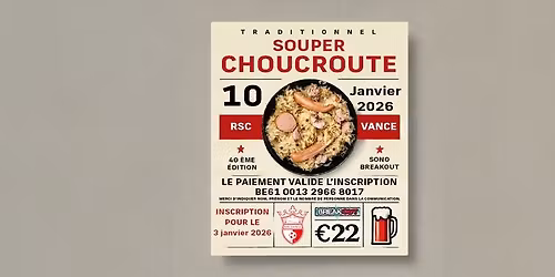 40e Souper Choucroute du RSC Vance
