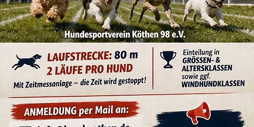 Hunderennen beim Hundesportverein K\u00f6then 98 e.V.