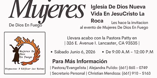 Mujeres De Dios En Fuego | Lancaster, CA