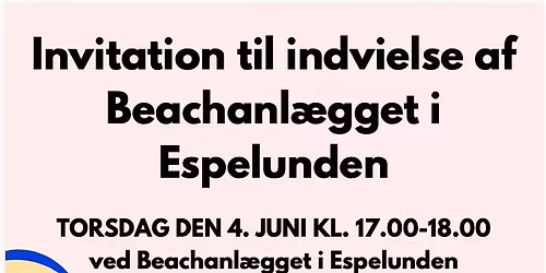 \u00c5bning af beachanl\u00e6g i R\u00f8dovre