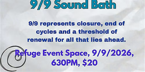 9:9  Guided Meditation and Sound Healing