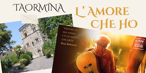 "L'amore che ho" a TAORMINA