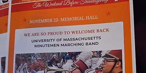 Weekend before Thanksgiving Drum Corp Show Plymouth 