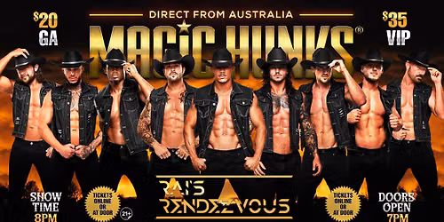 Sep 8th: Ashburn, VA - MAGIC HUNKS\u00ae AUSTRALIAN TAKEOVER at Rai's
