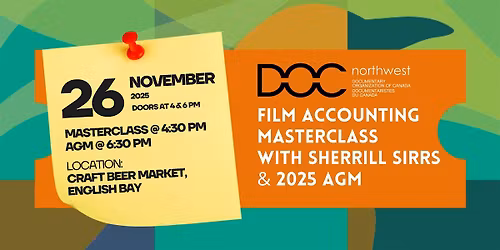 DOC NW Film Accounting Masterclass + 2025 AGM