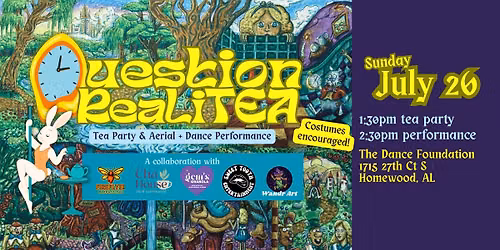 Question RealiTEA: tea party & aerial + dance performance