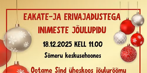 EAKATE-JA ERIVAJADUSTEGA INIMESTE J\u00d5ULUPIDU