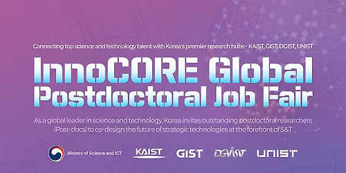 InnoCORE Global Postdoctoral Job Fair in New York